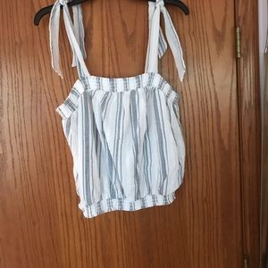 Tank top with tie sleeves!